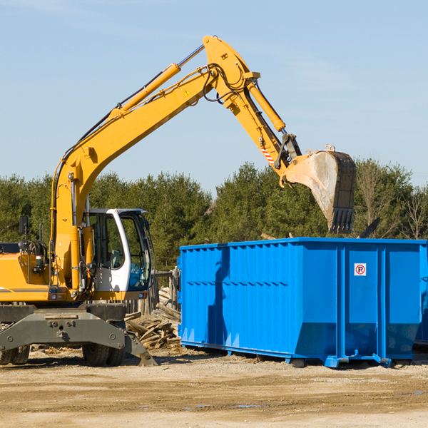 can i choose the location where the residential dumpster will be placed in Granville Nebraska